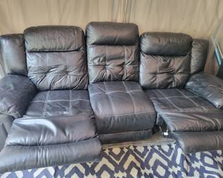 Large sofa with double reclining