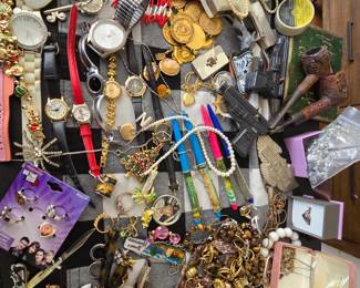 Watches and boy scout memorabilia