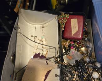 Lots of costume jewelry and some real