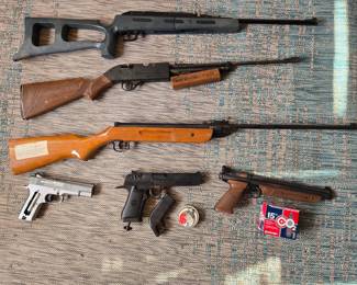 Air rifles and air pistols