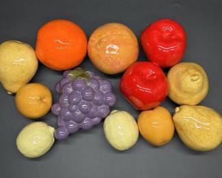Variety of Ceramic Fruit Pieces