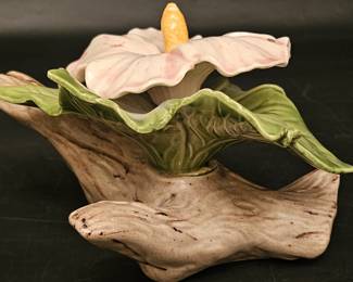 Capodimonte-Style Hibisuc Flower on Branches
