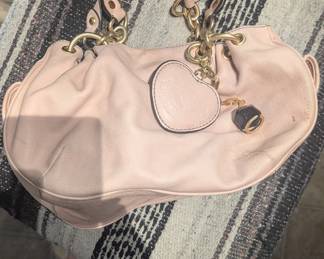 vintage pink leather juicy couture purse. Beautiful condition $75