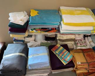 TOWELS, SHEETS, CURTAINS