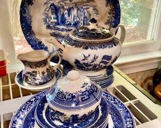 Churchill Blue Willow dishes
