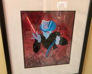 Jazz themed signed print