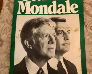 1980 Jimmy Carter poster, some water damage