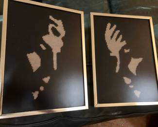 Do you see the faces? Vintage shadow art