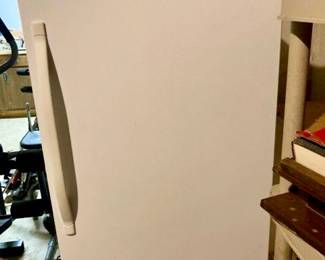 Upright freezer with key