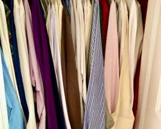 Dry-cleaned men’s dress shirts size S