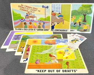Walt Disney Defense Against the Common Cold Series Study Prints