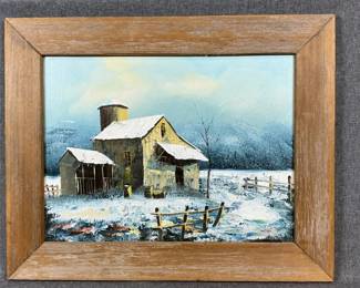 Old Barn Painting