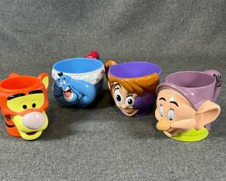 Disney Character Plastic Mugs