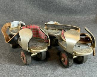 Sears Rubber Wheeled Roller Skates in Original Box