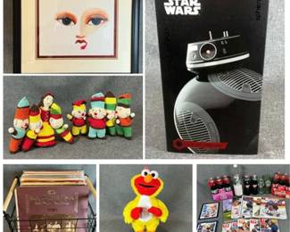 Disney, Star Wars, Vinyl Records, Elmo and Coca-Cola