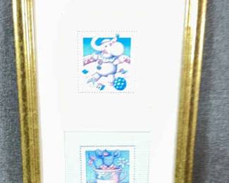 Mary Englebreit Print in Blues