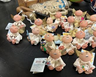 
Angel Cheeks Series by Kirk's Kritters Angel Ornaments
