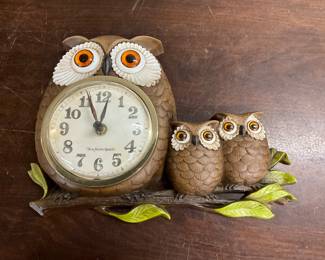 Owl Clock Wall Decor