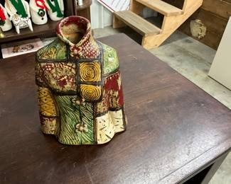 Patchwork Coat Shaped Vase