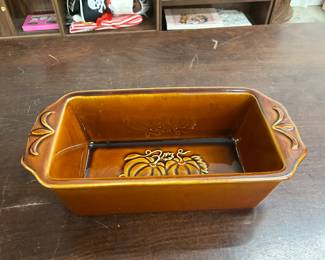 Brown Stoneware Loaf  Pan