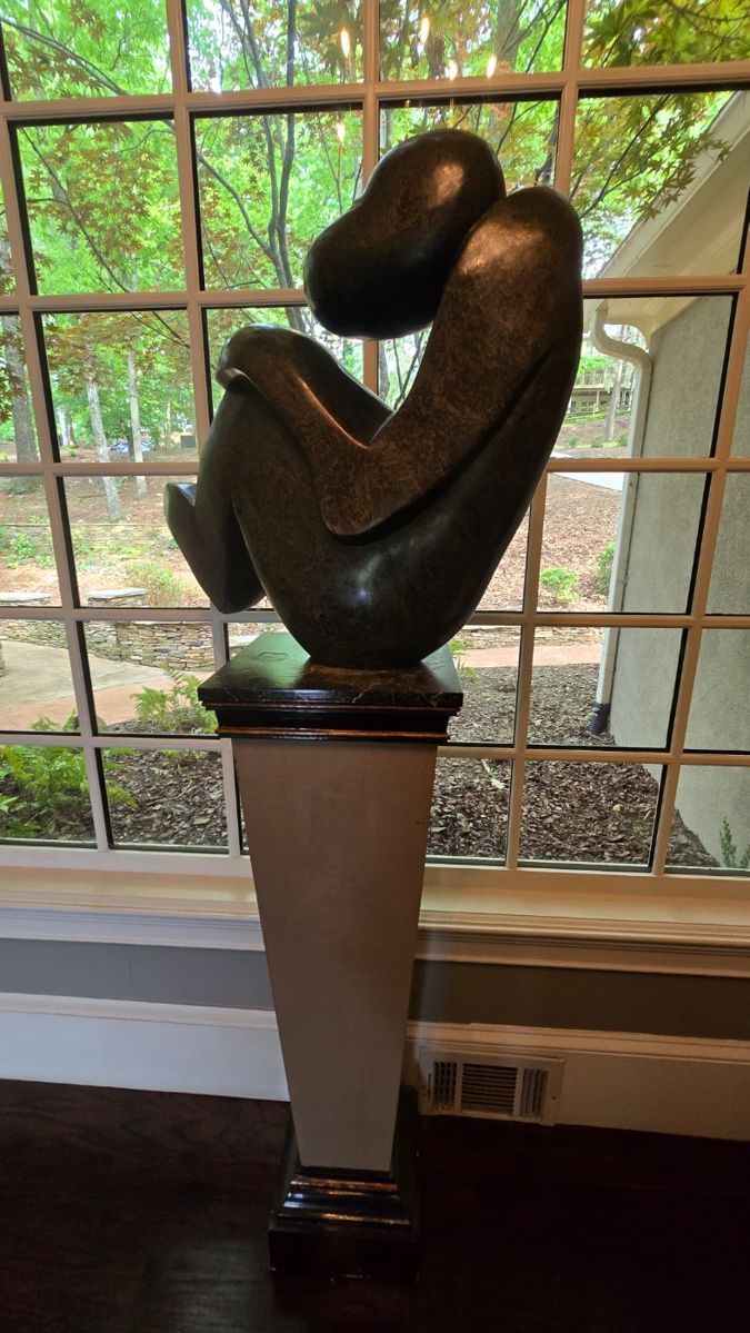 Large Marble Sculpure on Pedestal