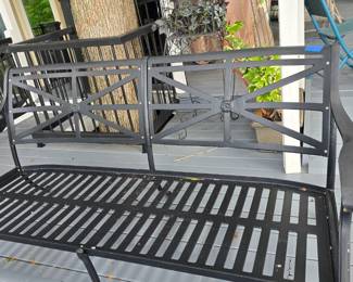 Large Smith & Hawkin Outdoor Sofa. Comes wit Chartruese Cushions