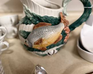 Fitz & Floyd "Fish Market" pitcher
