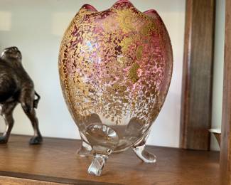 Moser Amberina Glass