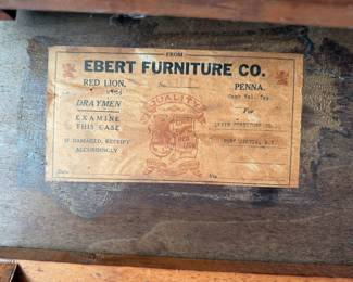 Ebert Furniture Co. Table for Levin Furniture Co.