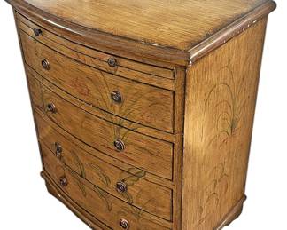 Bowfront Painted Decorative Curved Dresser