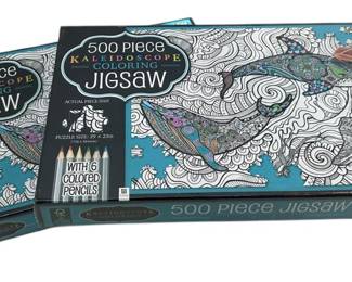2x New Coloring Jigsaw Puzzle Ocean Theme