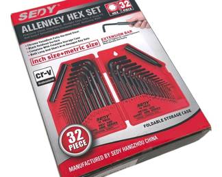 Allen Key Hex Wrench Set in Case
