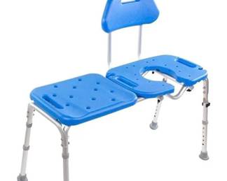 New Bath Transfer Bench with CutOut Seat
