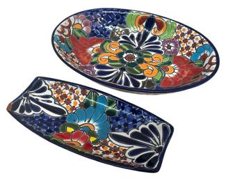 Talavera Serving Dishes Mexico Pottery