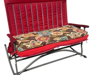 Red Portable Double Rocking Chair