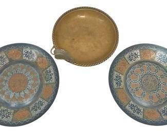Vintage Brass Trinket Trays