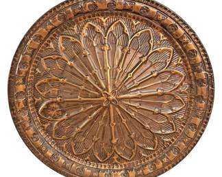 Large Metal Wall Medallion Decor