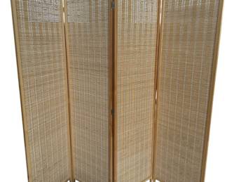 Woven Bamboo Room Divider Screen