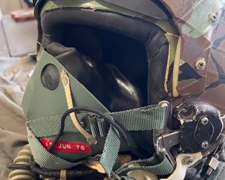 Vietnam war fire pilot helmet