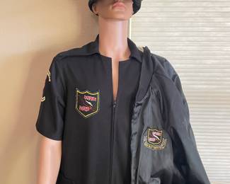 Vintage  "River Rat" pilots squadron, jumpsuit, and bomber jacket
The "River Rat" pilots were a group of United States military fighter pilots who flew missions over the Red River Valley in North Vietnam during the Vietnam War. The group formed the Red River Valley Fighter Pilots Association (also known as the River Rats) to improve tactics and coordination, and later to support those who had lost their lives or their freedom in the conflict. 