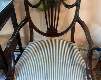 Set of 10 dining chairs with 2 arm chairs