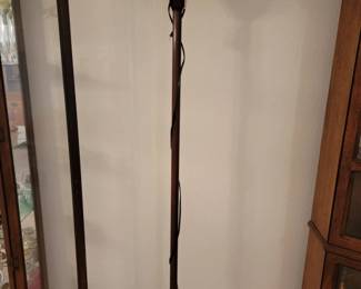 Arts & Crafts Style Stained Glass Floor Lamp