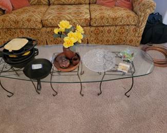 Interesting Glass Top Coffee Table