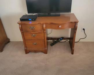 Vintage Desk & TV