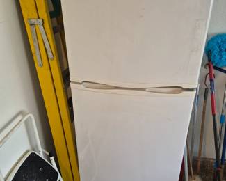 Refrigerator/6 foot ladder