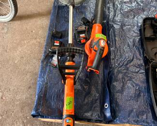 Black and Decker weed whacker and leaf blower