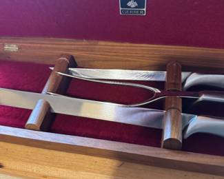 Gerber knives + fork in box