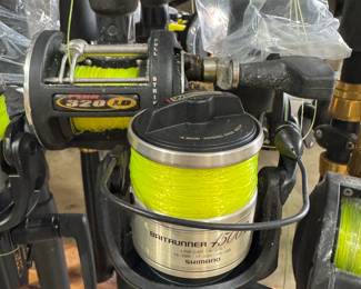 Deep sea fishing reels, Shimano, Penn, offshore reels, custom rods