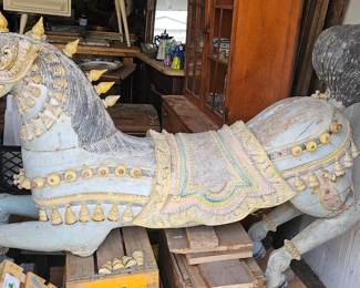 Vintage wood horse