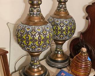 cloisonne lamps